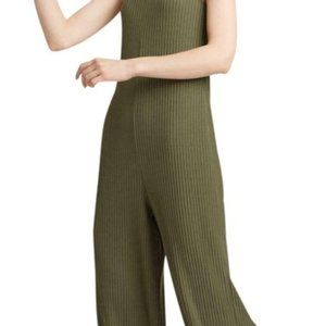 Eileen Fisher Ribbed Olive Jumpsuit